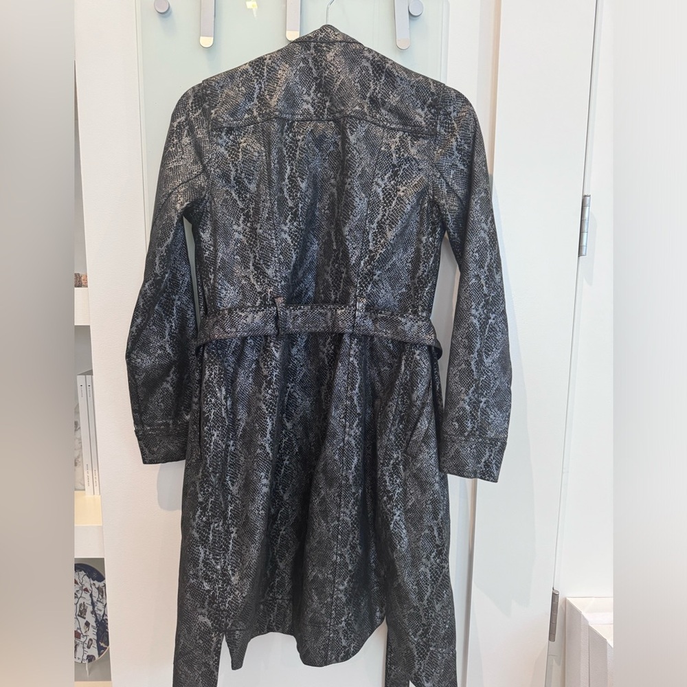 Snake print coat